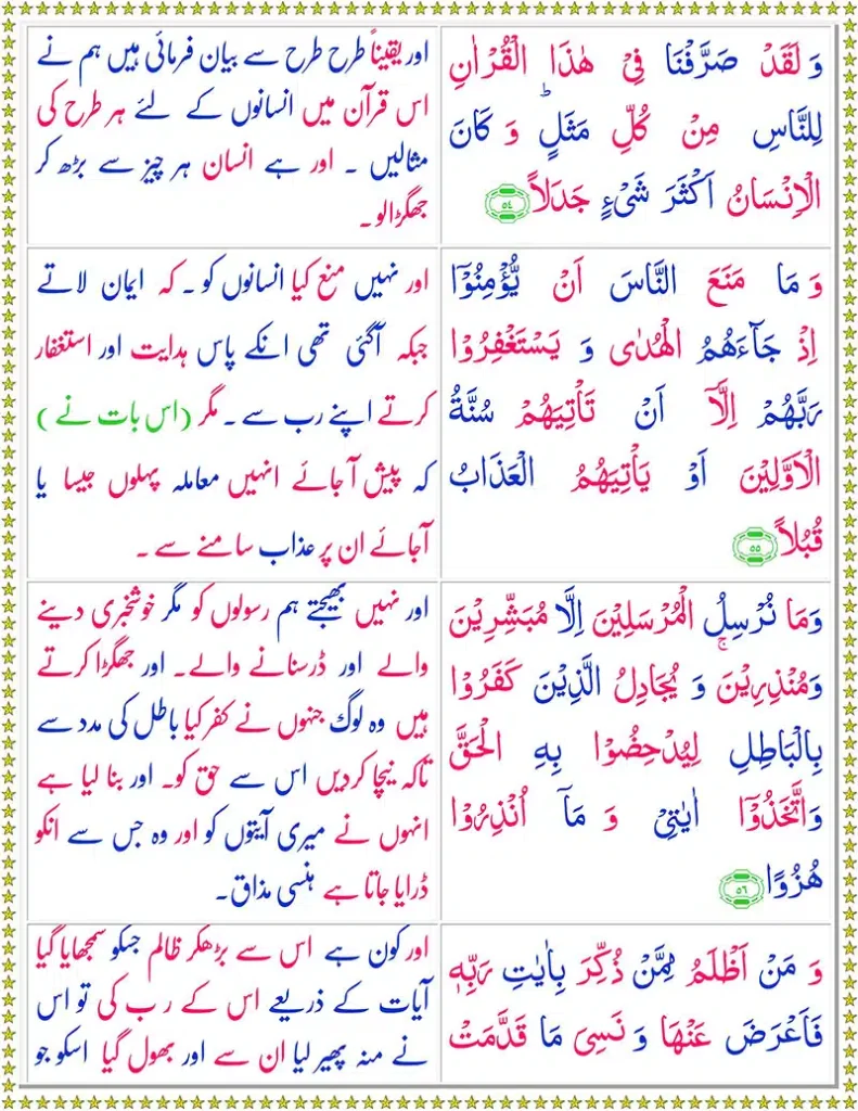 surah kahf urdu tarjuma ke sath